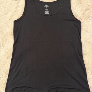 NWOT St. John's Bay Black Scoop Neck Tank Top